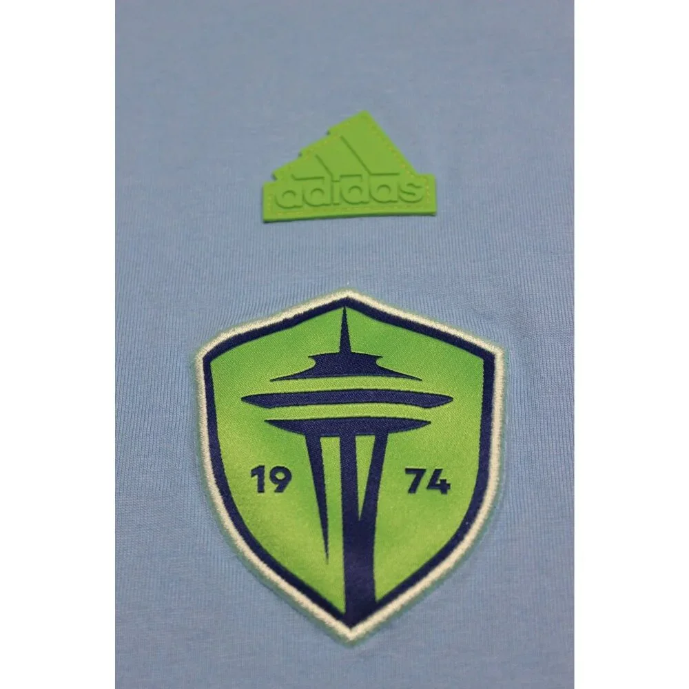 Adidas‎ men's MLS Seattle Sounders FC 2024 travel raglan t-shirt L